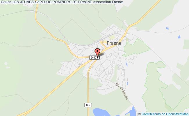 plan association Les Jeunes Sapeurs-pompiers De Frasne Frasne