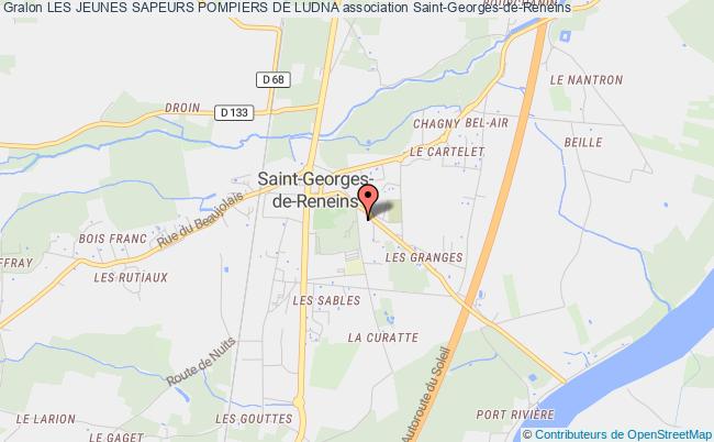 plan association Les Jeunes Sapeurs Pompiers De Ludna Saint-Georges-de-Reneins