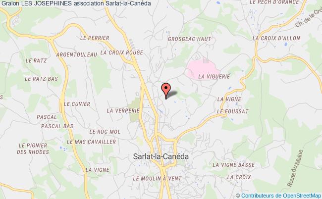 plan association Les Josephines Sarlat-la-Canéda