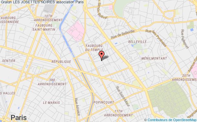 plan association Les Josettes Noires Paris 11e