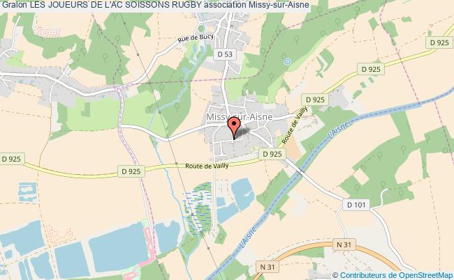 plan association Les Joueurs De L'ac Soissons Rugby Missy-sur-Aisne