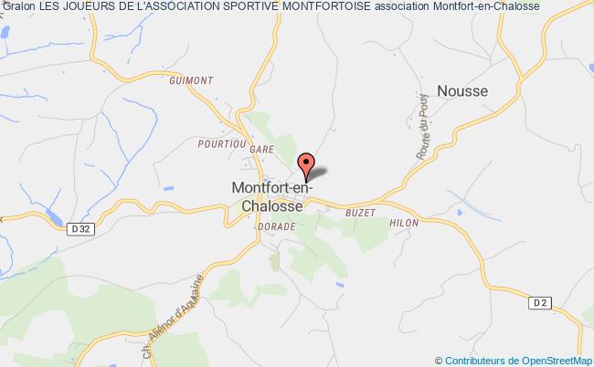 plan association Les Joueurs De L'association Sportive Montfortoise Montfort-en-Chalosse