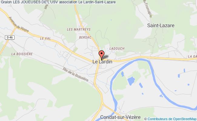 plan association Les Joueuses De L'usv Le    Lardin-Saint-Lazare