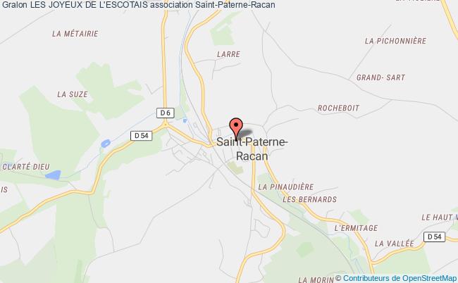 plan association Les Joyeux De L'escotais Saint-Paterne-Racan