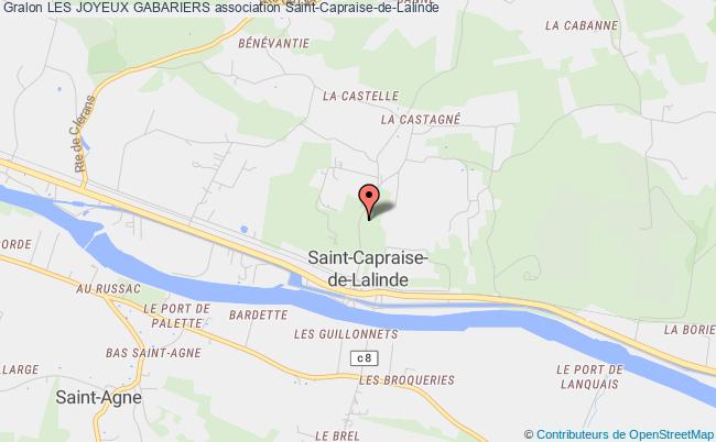 plan association Les Joyeux Gabariers Saint-Capraise-de-Lalinde