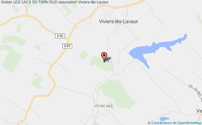 plan association Les Lacs Du Tarn Sud Viviers-lès-Lavaur