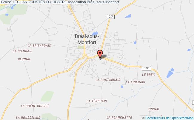plan association Les Langoustes Du DÉsert Bréal-sous-Montfort