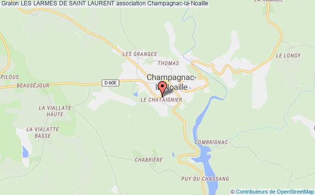 plan association Les Larmes De Saint Laurent Champagnac-la-Noaille