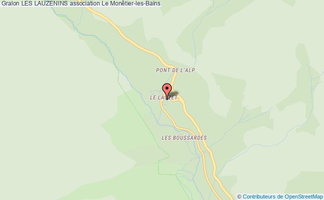 plan association Les Lauzenins Monêtier-les-Bains