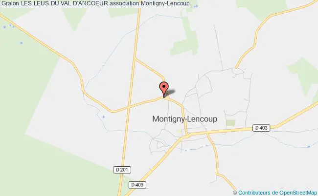 plan association Les Leus Du Val D'ancoeur Montigny-Lencoup