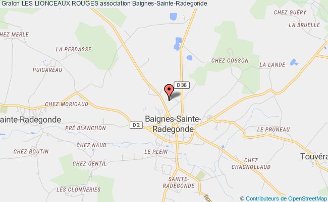 plan association Les Lionceaux Rouges Baignes-Sainte-Radegonde