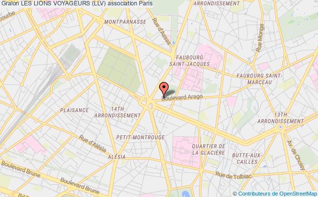 plan association Les Lions Voyageurs (llv) Paris