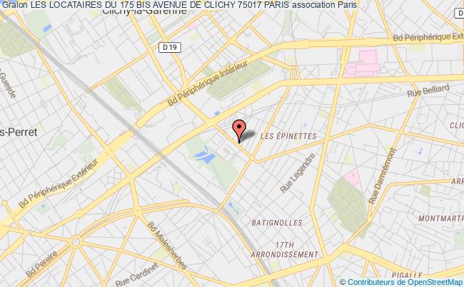 plan association Les Locataires Du 175 Bis Avenue De Clichy 75017 Paris Paris