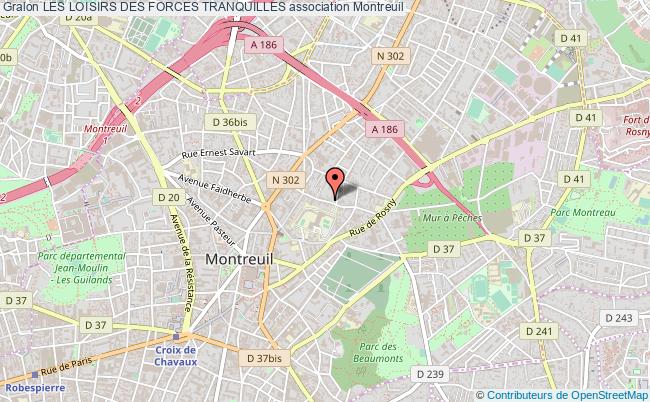 plan association Les Loisirs Des Forces Tranquilles Montreuil