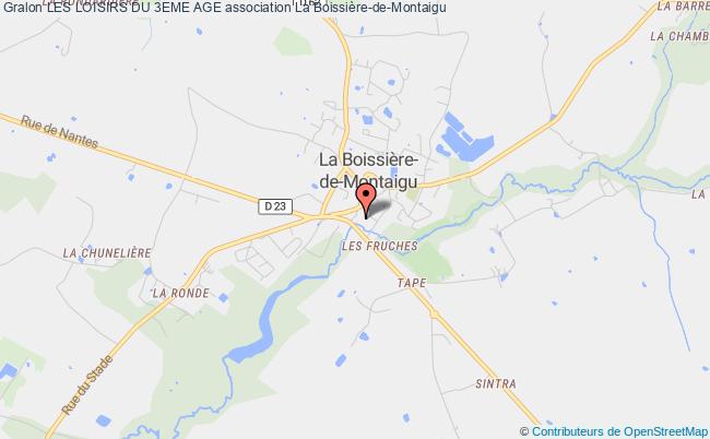 plan association Les Loisirs Du 3eme Age La    Boissière-de-Montaigu