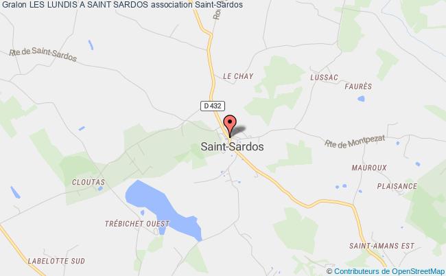 plan association Les Lundis A Saint Sardos Saint-Sardos
