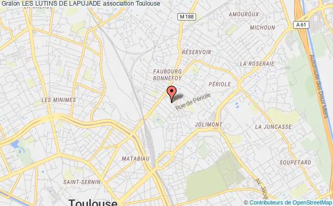 plan association Les Lutins De Lapujade Toulouse