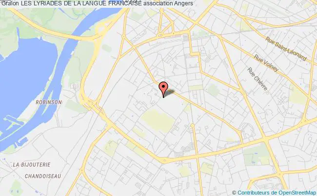 plan association Les Lyriades De La Langue Francaise Angers
