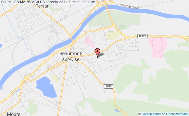 plan association Les Mains Agiles Beaumont-sur-Oise