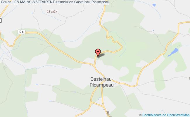 plan association Les Mains S'affairent Castelnau-Picampeau