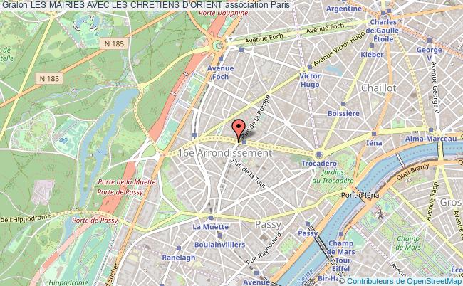 plan association Les Mairies Avec Les Chretiens D'orient Paris