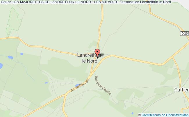 plan association Les Majorettes De Landrethun Le Nord " Les Miladies " Landrethun-le-Nord