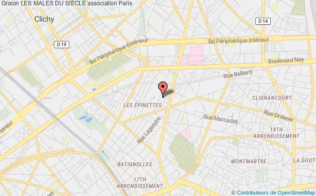 plan association Les Males Du Siecle Paris