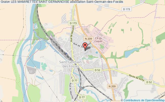 plan association Les Mamirettes Saint Germanoise Saint-Germain-des-Fossés