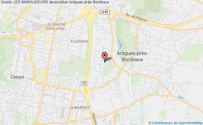 plan association Les Maraudeurs Artigues-près-Bordeaux