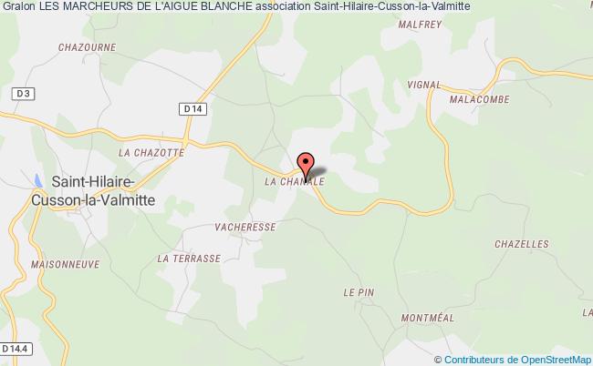 plan association Les Marcheurs De L'aigue Blanche Saint-Hilaire-Cusson-la-Valmitte