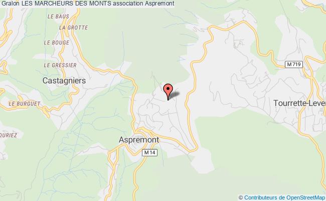 plan association Les Marcheurs Des Monts Aspremont