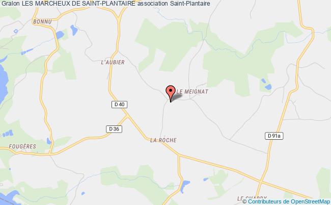 plan association Les Marcheux De Saint-plantaire Saint-Plantaire