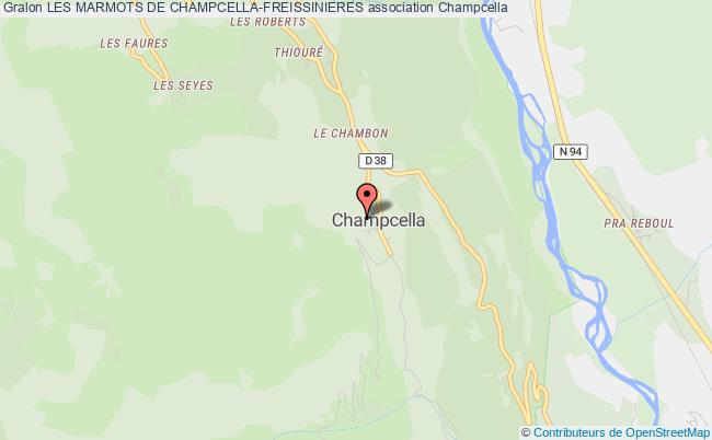 plan association Les Marmots De Champcella-freissinieres Champcella