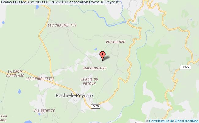 plan association Les Marraines Du Peyroux Roche-le-Peyroux