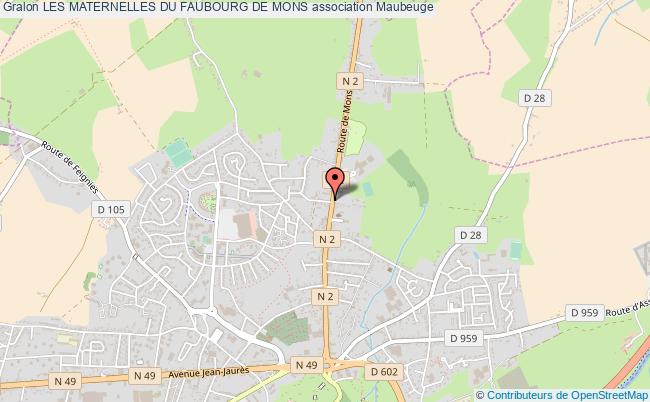plan association Les Maternelles Du Faubourg De Mons Maubeuge