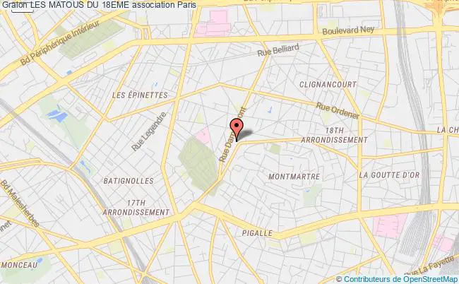 plan association Les Matous Du 18eme Paris