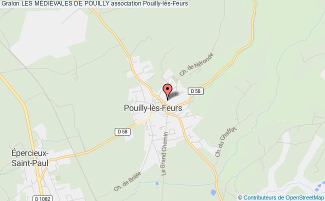 plan association Les MÉdiÉvales De Pouilly Pouilly-lès-Feurs