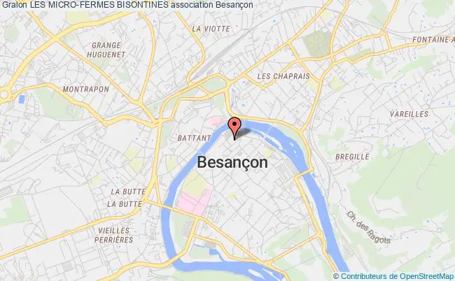 plan association Les Micro-fermes Bisontines Besançon