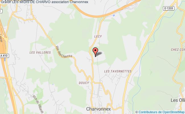 plan association Les Midis De Charvo Charvonnex