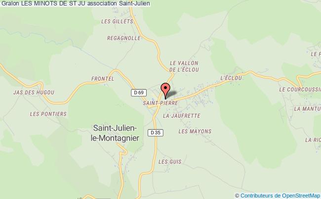 plan association Les Minots De St Ju Saint-Julien le montagnier
