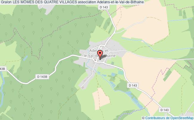 plan association Les MÔmes Des Quatre Villages Adelans-et-le-Val-de-Bithaine