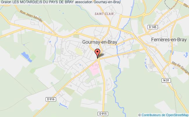 plan association Les Motard(e)s Du Pays De Bray Gournay-en-Bray