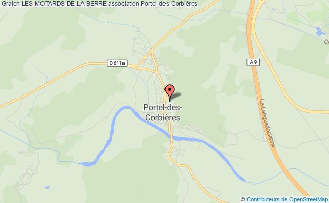 plan association Les Motards De La Berre Portel-des-Corbières