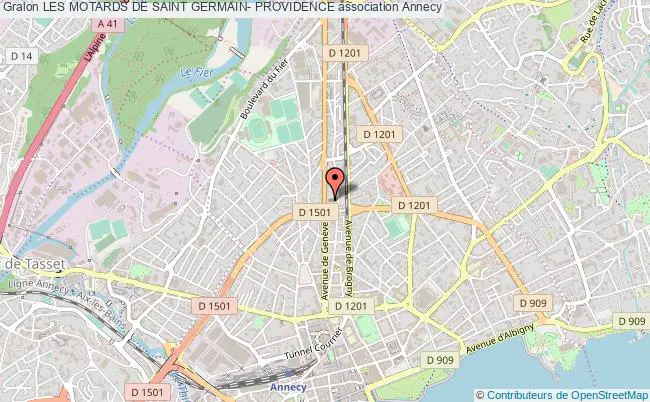 plan association Les Motards De Saint Germain- Providence Annecy
