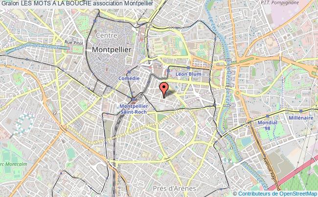 plan association Les Mots A La Bouche Montpellier