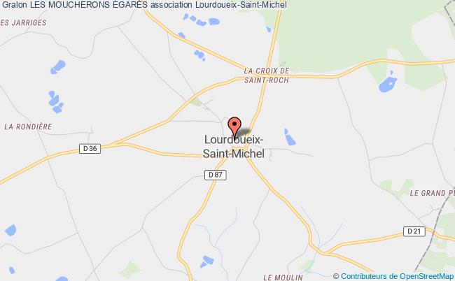 plan association Les Moucherons ÉgarÉs Lourdoueix-Saint-Michel