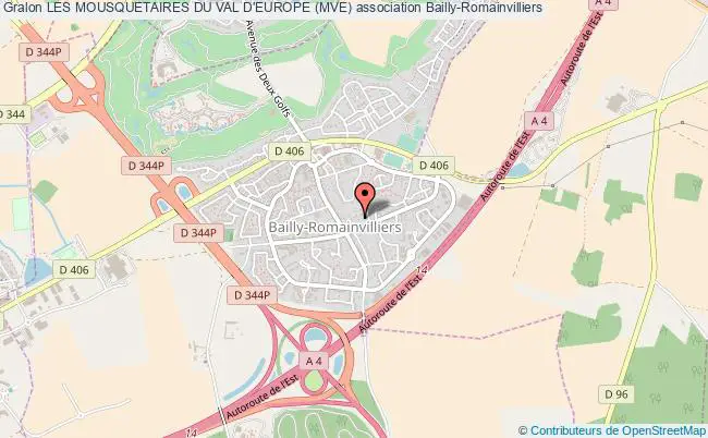 plan association Les Mousquetaires Du Val D'europe (mve) Bailly-Romainvilliers