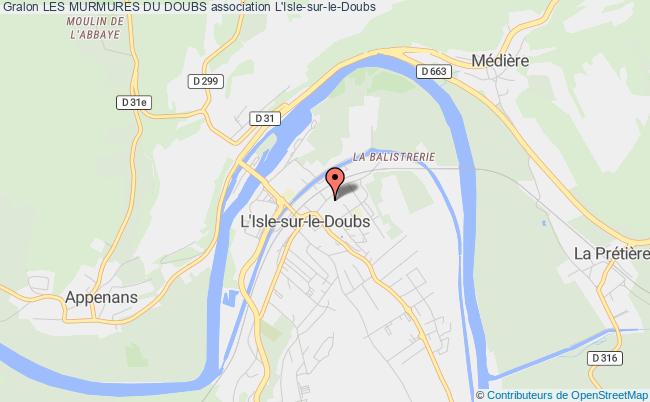 plan association Les Murmures Du Doubs L'   Isle-sur-le-Doubs