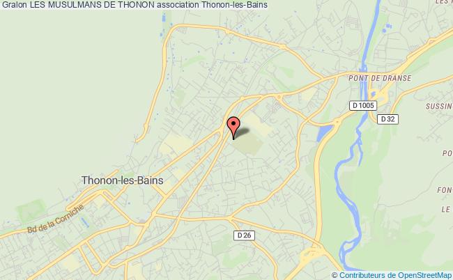 plan association Les Musulmans De Thonon Thonon-les-Bains