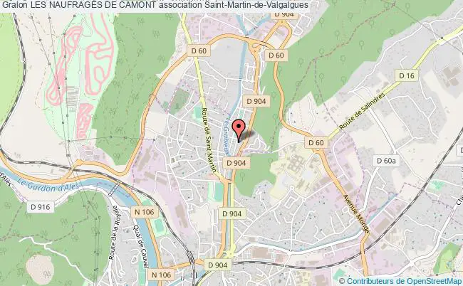 plan association Les NaufragÉs De Camont Saint-Martin-de-Valgalgues